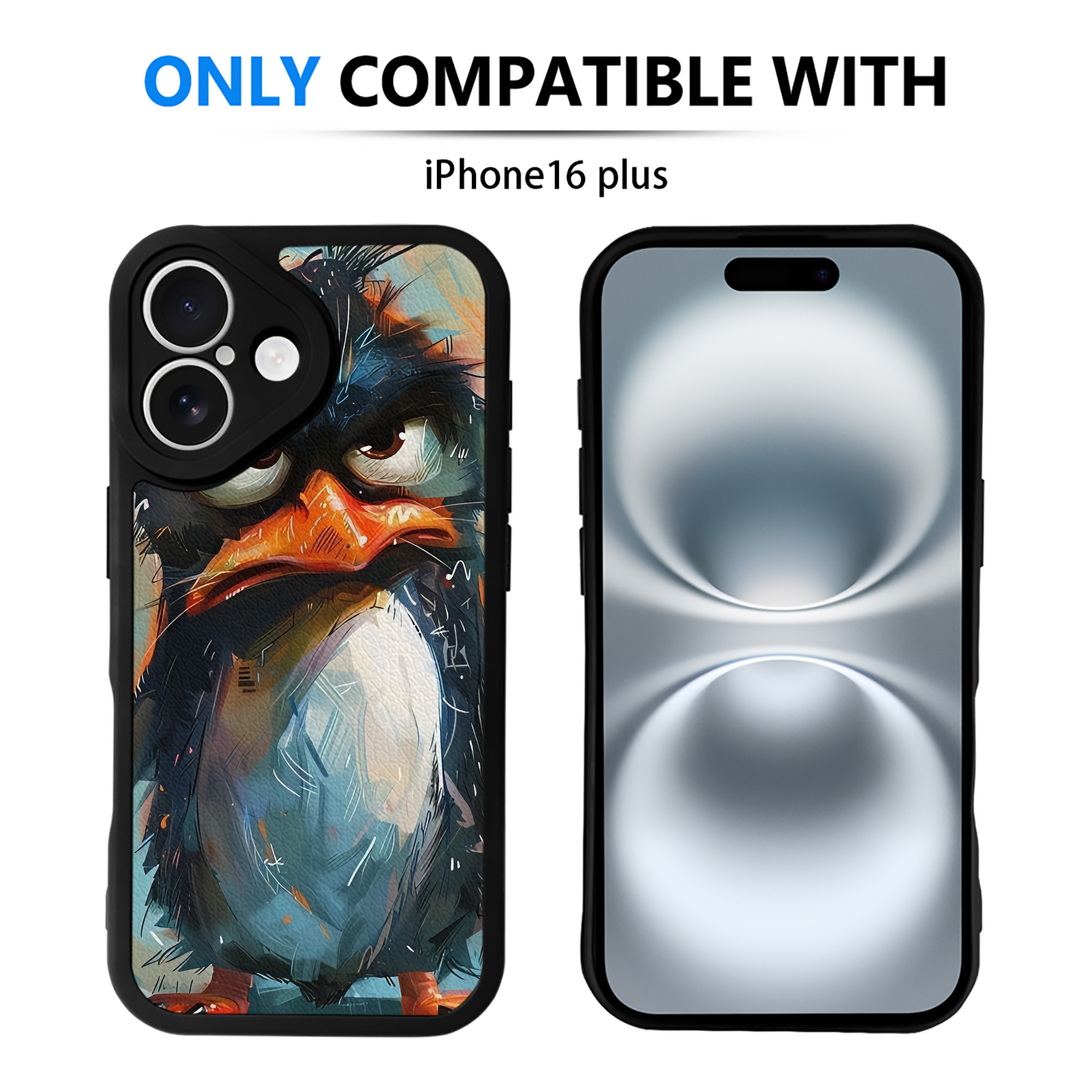 （画像用） Angry Birds アングリーバード 【iPhone 16シリーズ対応】シリコンスマホケース（レザー調） 材質：シリコン